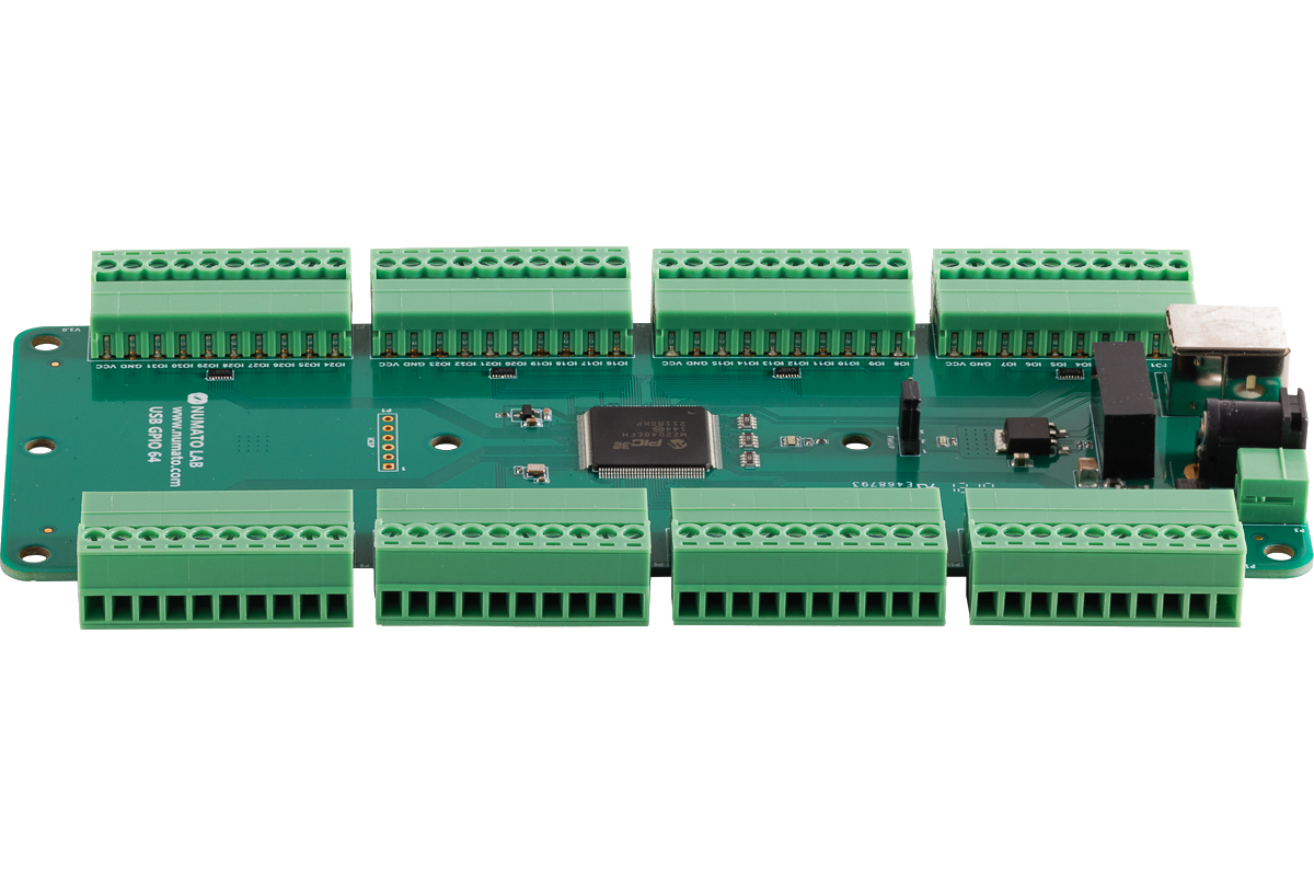 64 Channel USB GPIO Module With Analog Inputs | Numato Lab