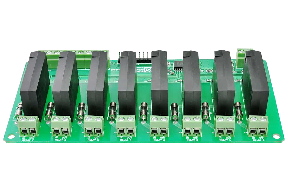 8 Channel Solid State Relay Controller Board | Numato Lab