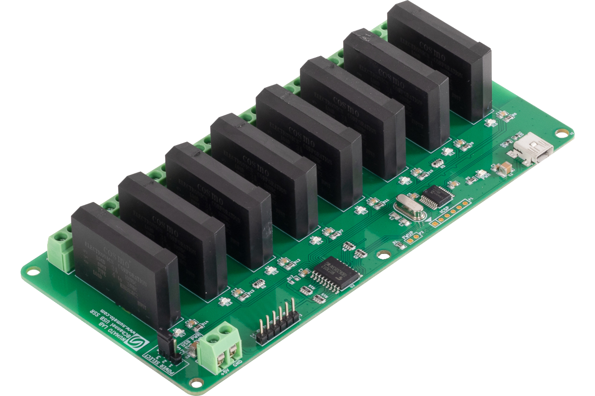 8 Channel USB Solid State Relay Module | Numato Lab