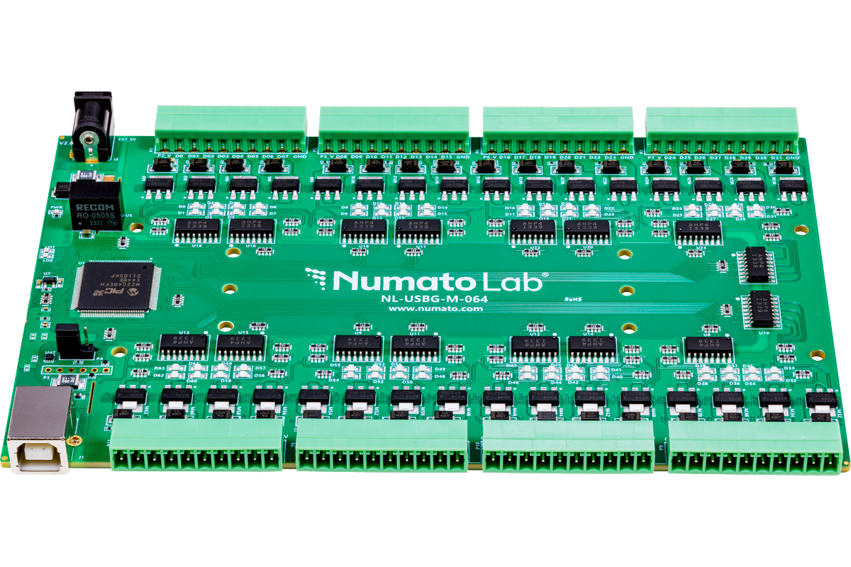 64 Channel USB MOSFET Switch | Numato Lab