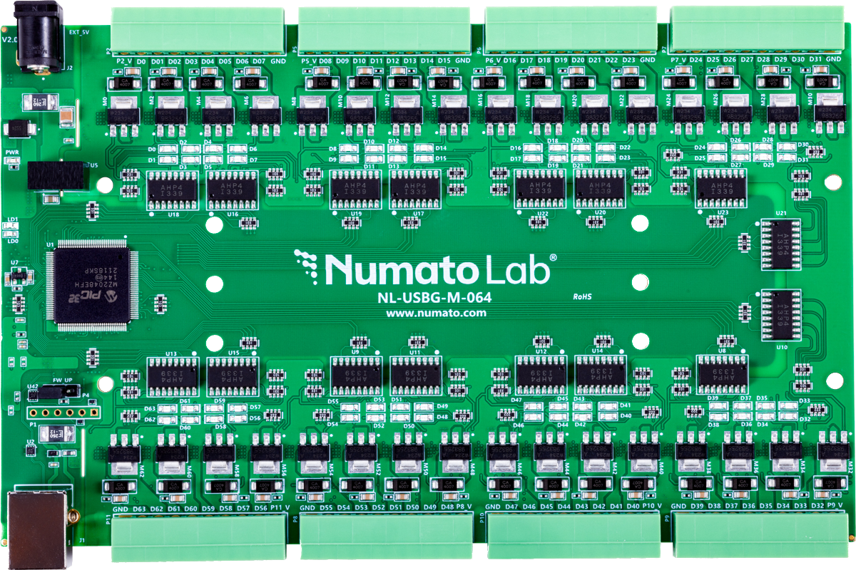 64 Channel USB MOSFET Switch | Numato Lab