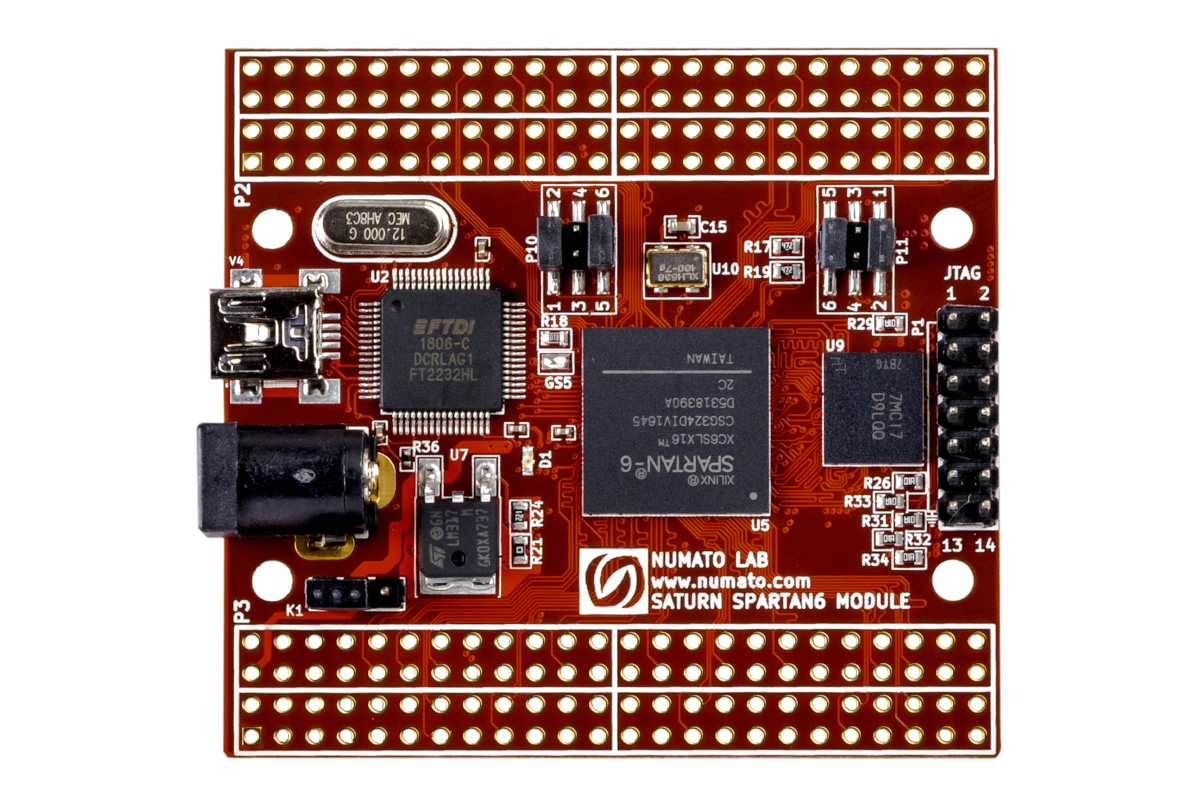 Saturn - S6 FPGA Development Board with DDR SDRAM | Numato Lab