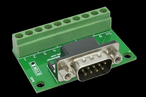 Serial DB9 Male Breakout Board