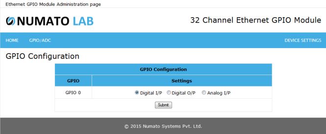32 Channel Ethernet GPIO Input Configuration