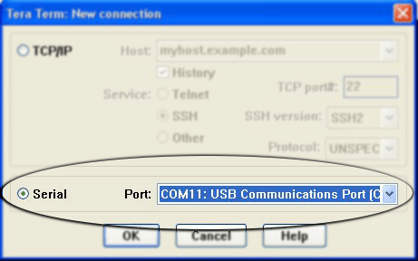 Teraterm USBGPIO Select COMPort