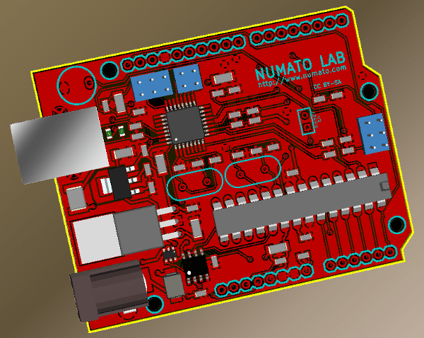 Arduino design in KiCad
