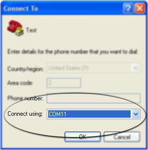 HyperTerminal USBGPIO Select COM Port