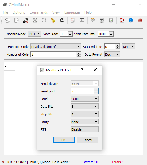 qModMaster Settings for ZRXxx