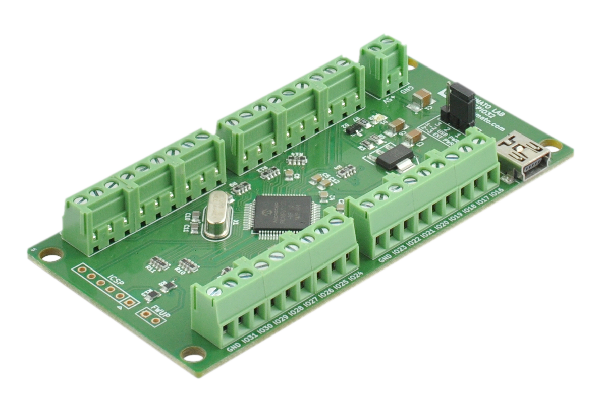 32 Channel USB GPIO Module With Analog Inputs | Numato Lab