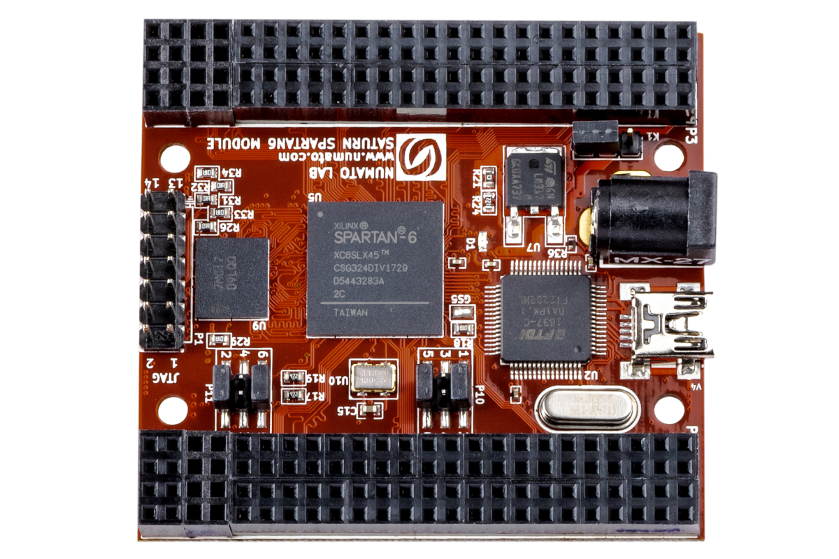 Saturn -Spartan 6 FPGA Development Board With DDR SDRAM