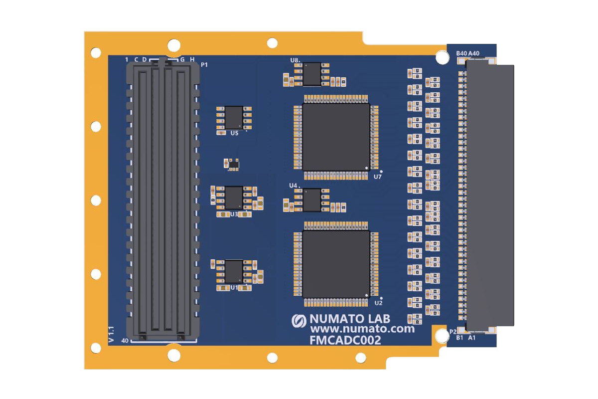FMCADCX002: Dual AD7616 FMC ADC Expansion Module | Numato Lab