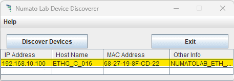 Numato Lab Device Discoverer