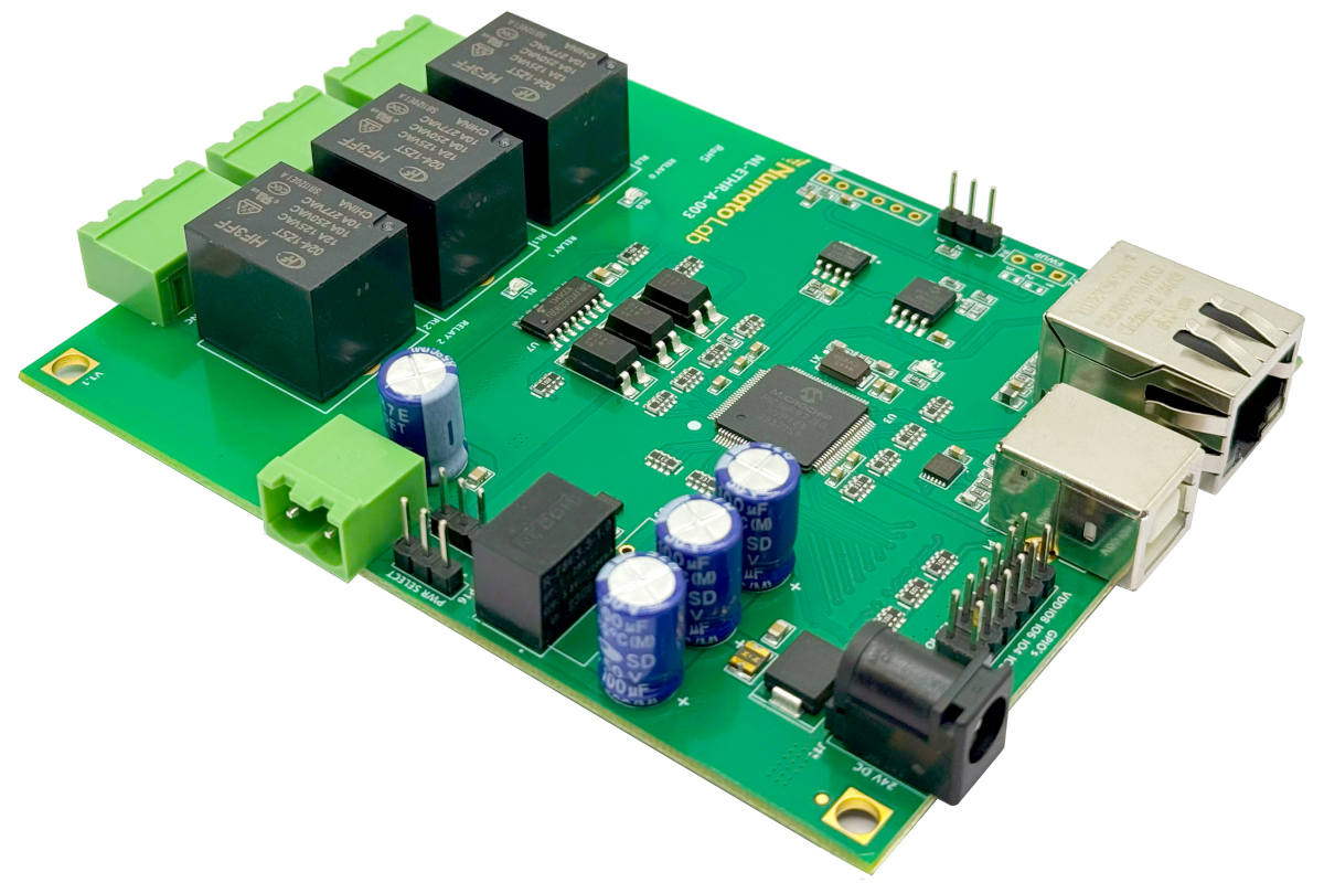 3 Channel Ethernet Relay Module | Numato Lab