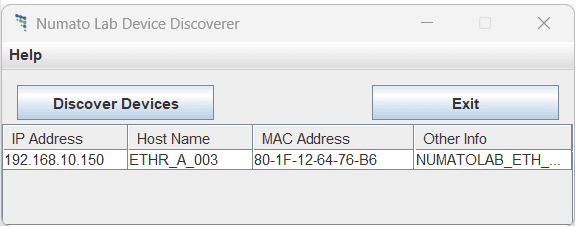 Numato Lab Device Discoverer